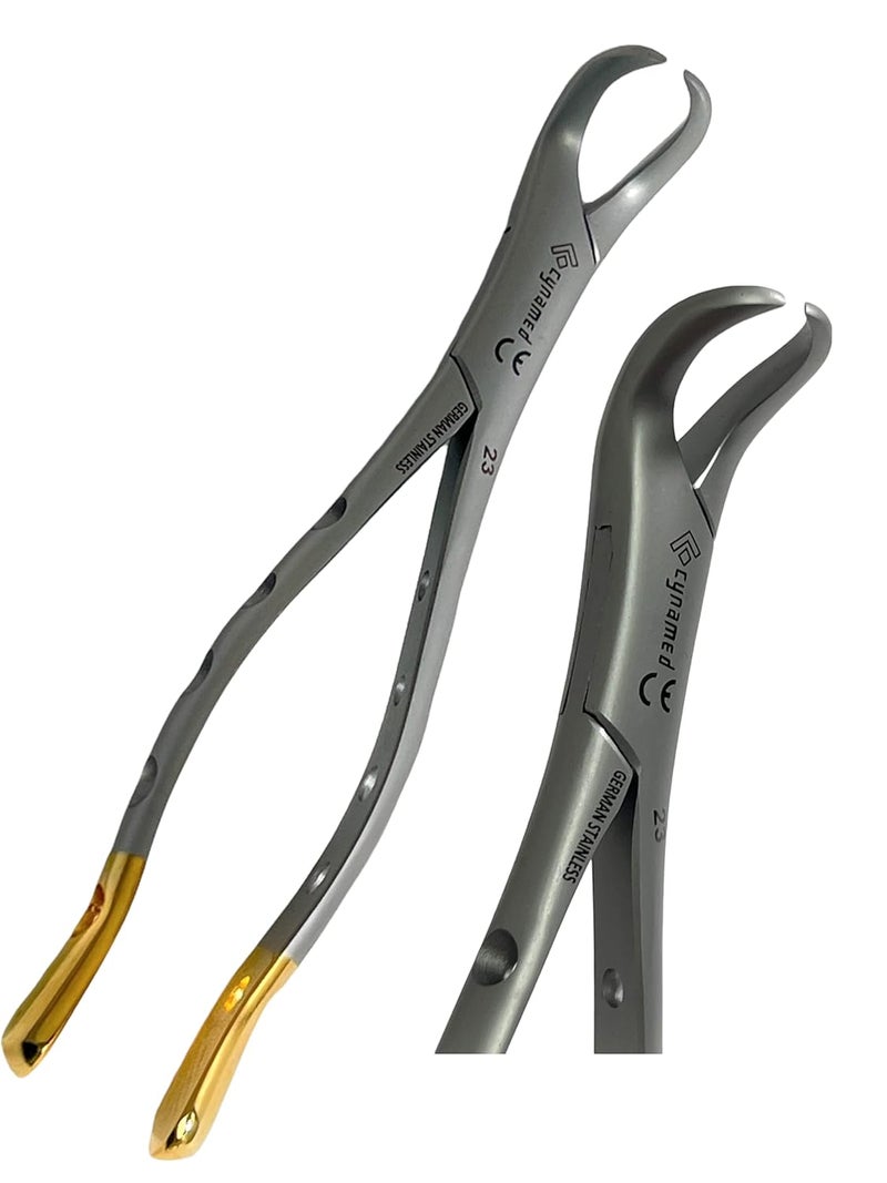 artlab Dental Extracting Extraction Forceps #150#151#23- Apical Forceps, Cowhorn Forceps, Lower Molars, Atraumatic-Stainless Steel Reusable Dental Instruments (Extracting Fprcep #23) - Image 2